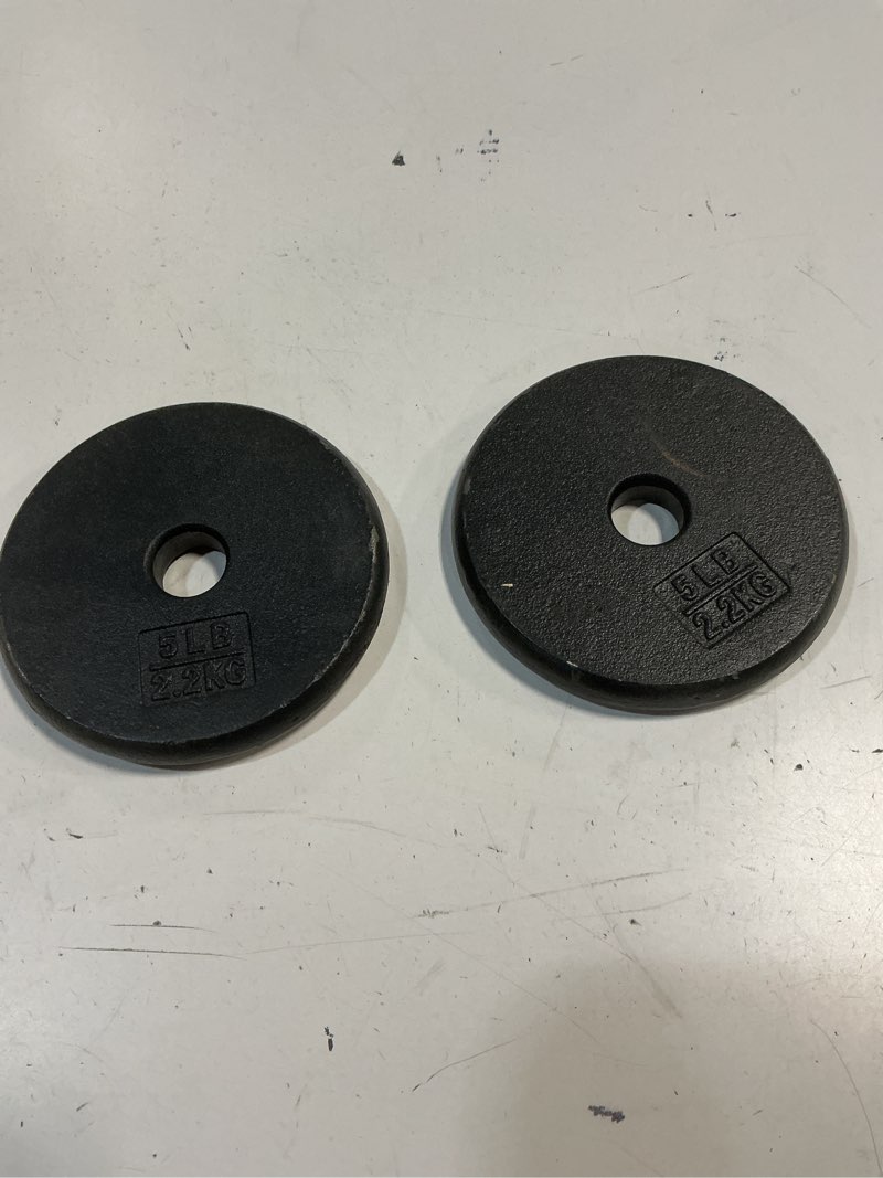 Condition photo showing Good Condition for set of 2 5lb weight plates