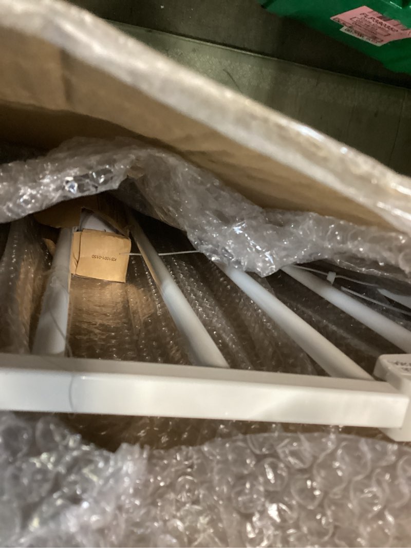 Condition photo showing As Is for Fairy Baby Narrow Baby Gate for Stair, 22.8"-25.5" Wide Pressure Mounted Pet Gate for Doorway, Easy Walk Thru Child Safety Gate, White