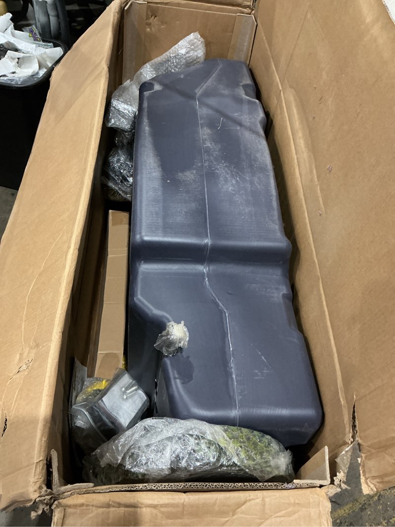 Condition photo showing Good Condition for 39 gallon rv portable waste tank 4 wheel tote tank 39 gallon 4 wheel