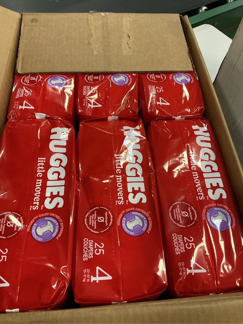 Condition photo showing New/Like New for Huggies Little Movers Disposable Diapers - Econ+ Pack - Size 4 - 150ct