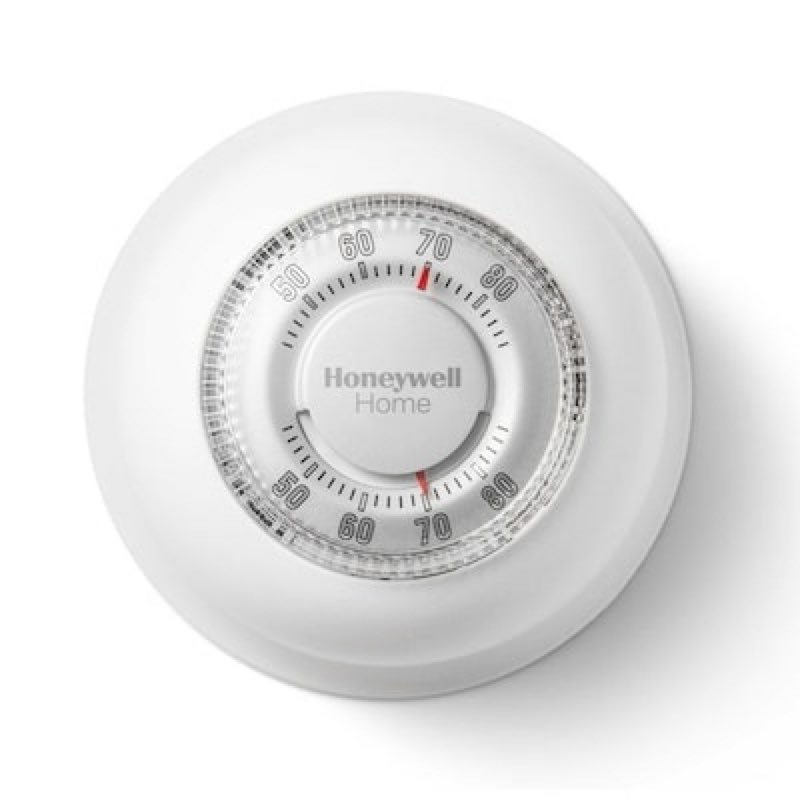 honeywell home ct87k round heat only 24-volt mechanical non-programmable thermostat