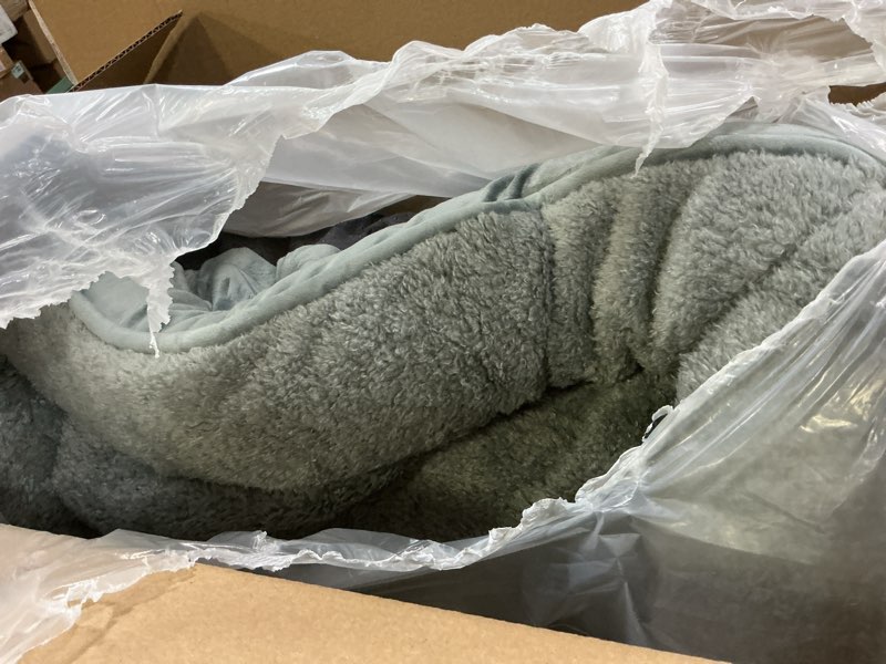 Condition photo showing Good Condition for Bedsure Orthopedic Dog Beds for Small Dogs - Washable Small Dog Cat Bed Waterproof, Comfort Pet Couch Sofa with Washable Removable Cover, Pets Bed with Nonskid Bottom, Black, 24" 24"L x 18"W x 6"Th Black