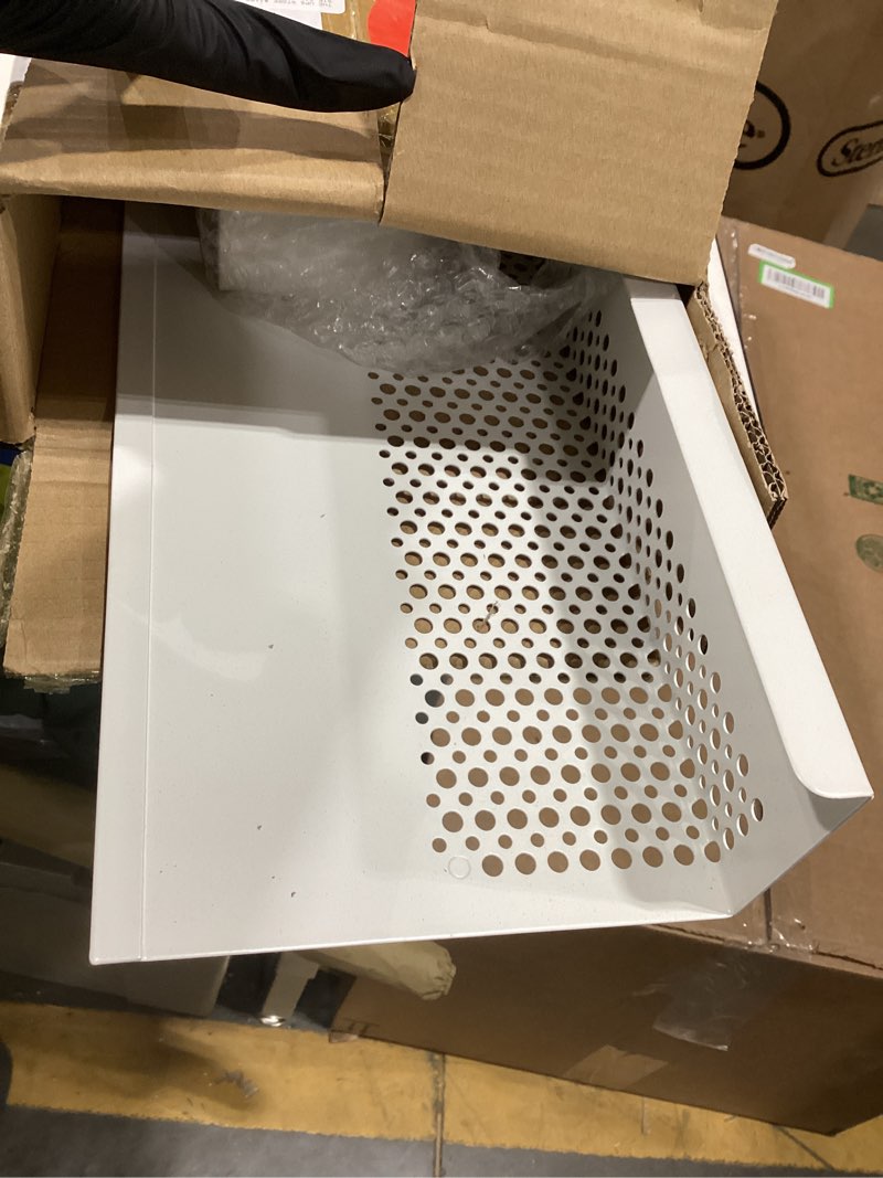 Condition photo showing As Is for Tandefio 3 ft Baseboard Heater Cover with End Caps Heater for Radiators Galvanized Steel Easy Slip on for Hydronic and Electric Base Board Heaters Covers with Large Small Holes 3 ft Half Hole Style