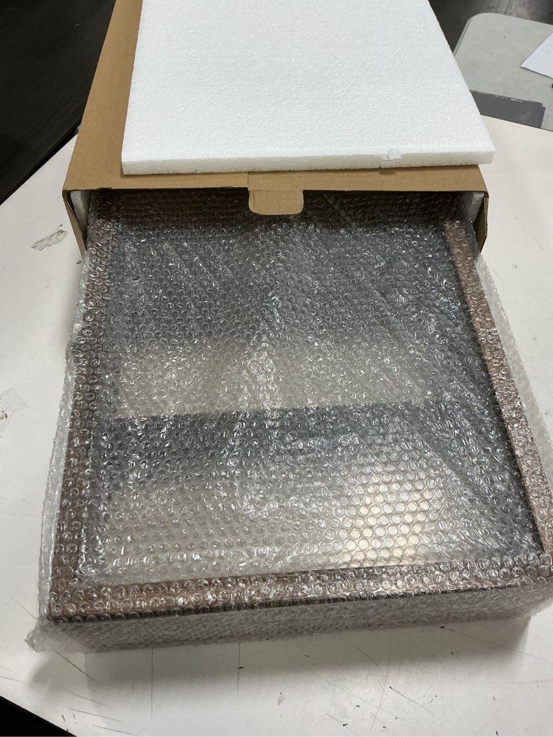 Condition photo showing Good Condition for Shadow Box Frame 3" Deep, 11x16 Shadow Boxes Display Cases with Removable Shelves and Drawers, Wooden Memory Frames for Pictures, Flowers, Pet Memorial, Wedding Bouquet, Brown