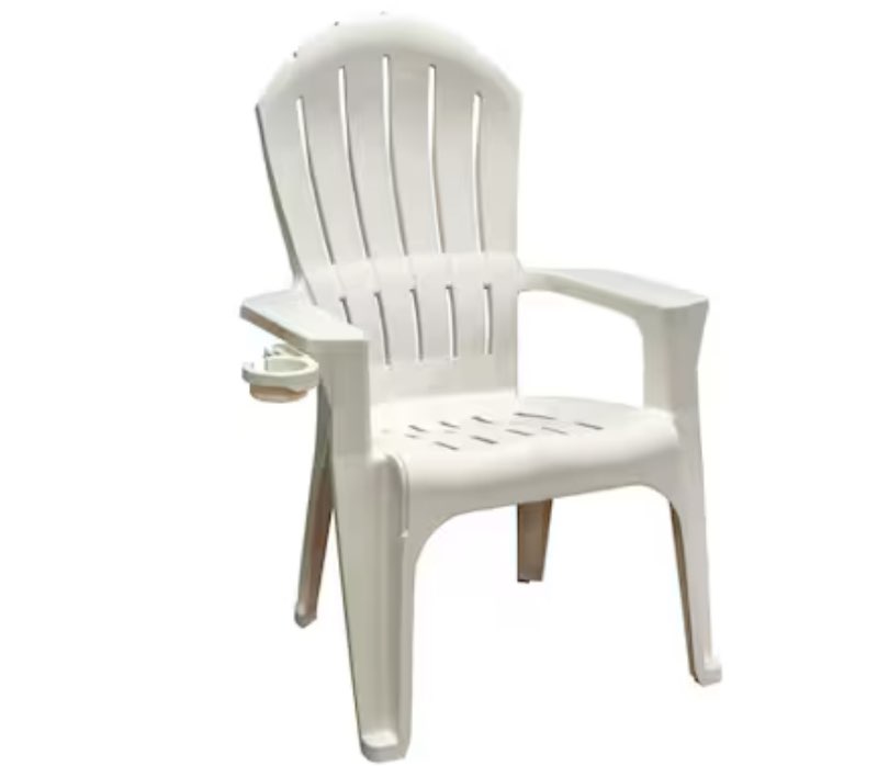 adams manufacturing big easy adirondack chair stackable white resin frame stationary