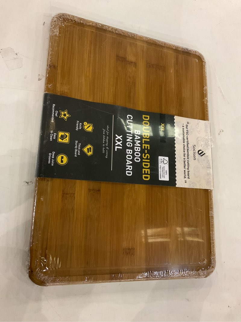 bamboo cutting board, double sided xxl