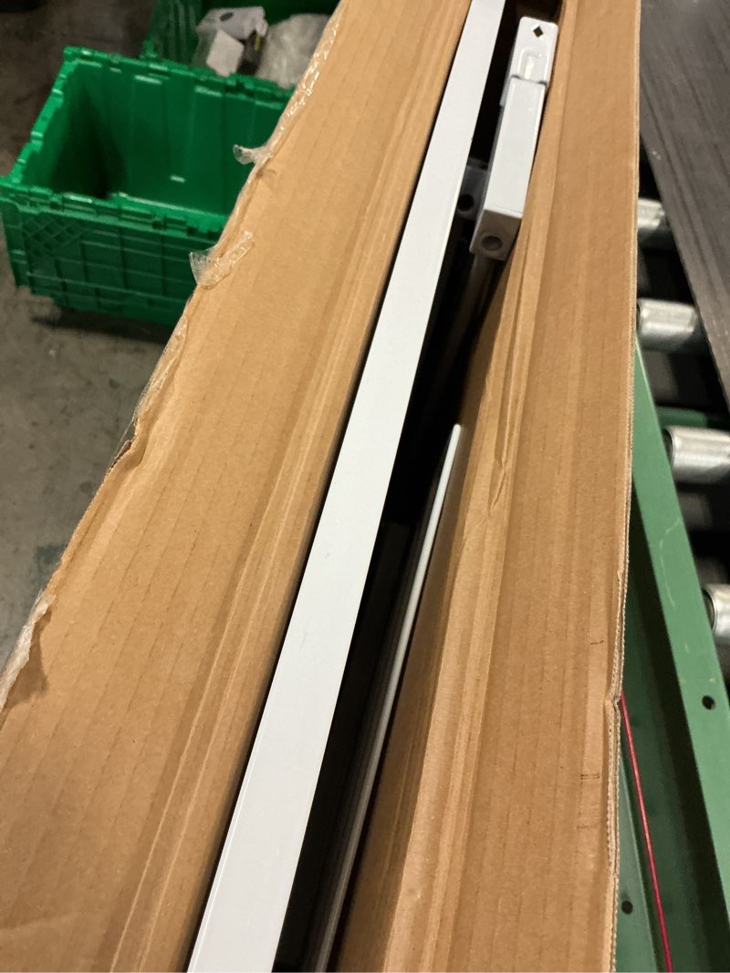Condition photo showing Good Condition for 59 inch extra tall pet gate, adjustable 29.92"-43.71" wide auto close dog gate with tall panels, pressure mounted walk through swing cat gates for doorways(white) white 29.92"-43.71" wide