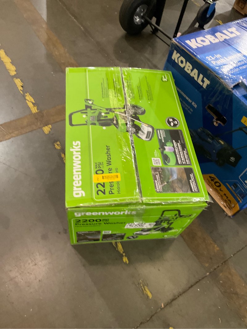 greenworks 2200-psi 1.2-gpm cold water electric pressure washer with 4 spray