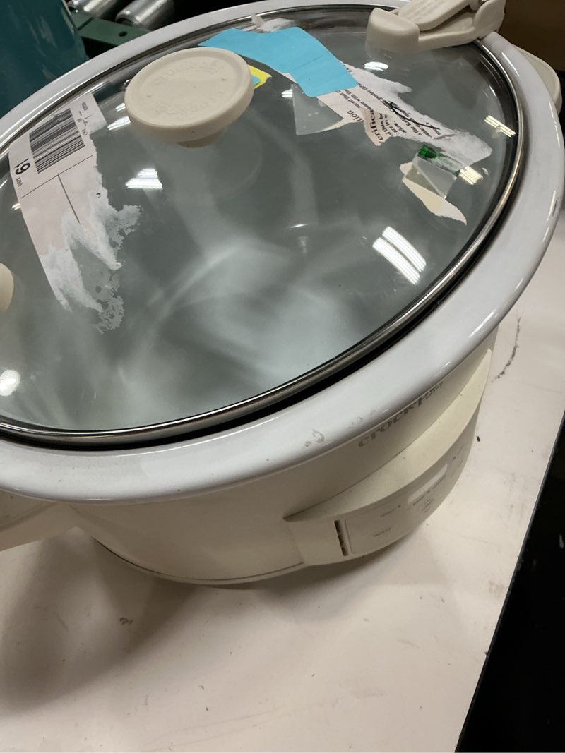 Condition photo showing As Is for crock-pot design series 7-quart cook & carry slow cooker