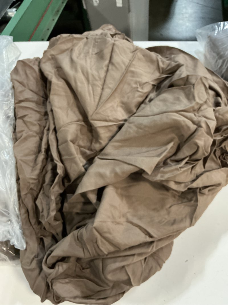 Condition photo showing As Is for quince bamboo sheet set, king, walnut 2pcs