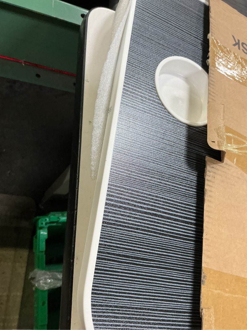 Condition photo showing Good Condition for Foldable Laptop Table, Portable Lap Desk Bed Table Tray, Laptop Stand with Cup Holder & Tablet Slot & Lifting Handle for Working Writing Drawing & Eating (Black)