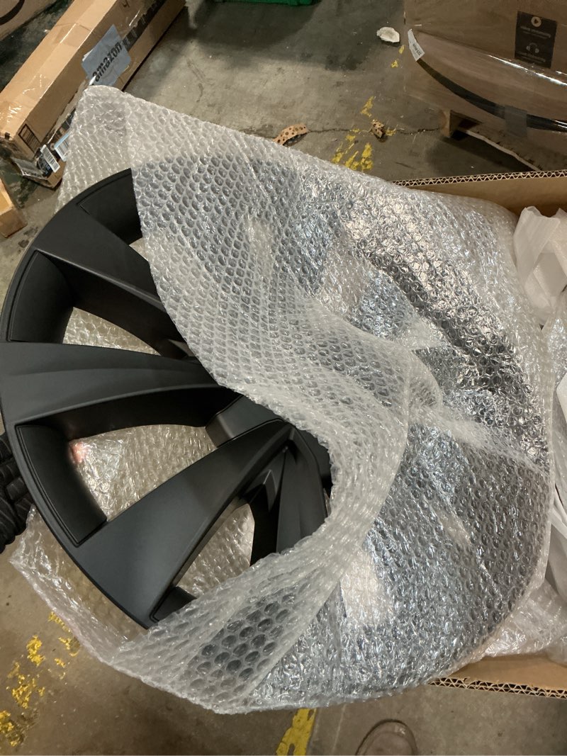 Condition photo showing New/Like New for Model 3 Wheel Covers 18 inch, 18" Wheel Center Hub Cap Kit Compatible with Tesla Model 3 Matte Black (18 inch Model 3 2017-2023)
