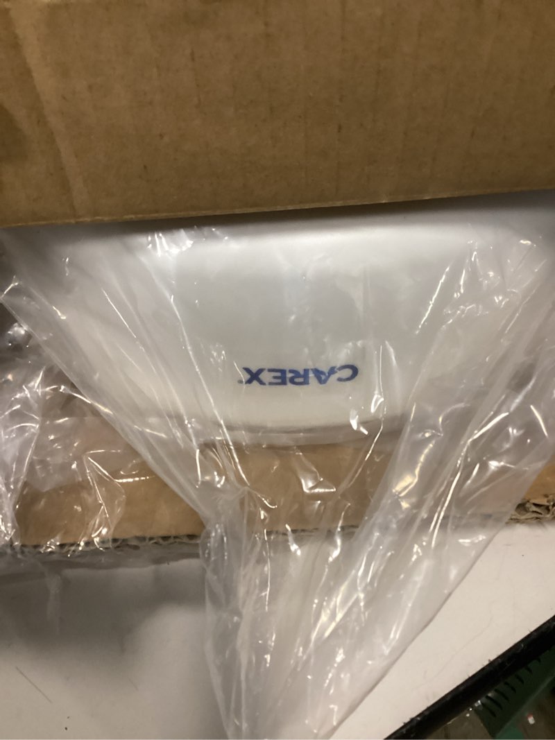 Condition photo showing Good Condition for carex toilet seat riser, elongated raised toilet seat adds 3.5 inches to toilet height, for assistance bending or sitting, 300 pound weight capacity toilet riser