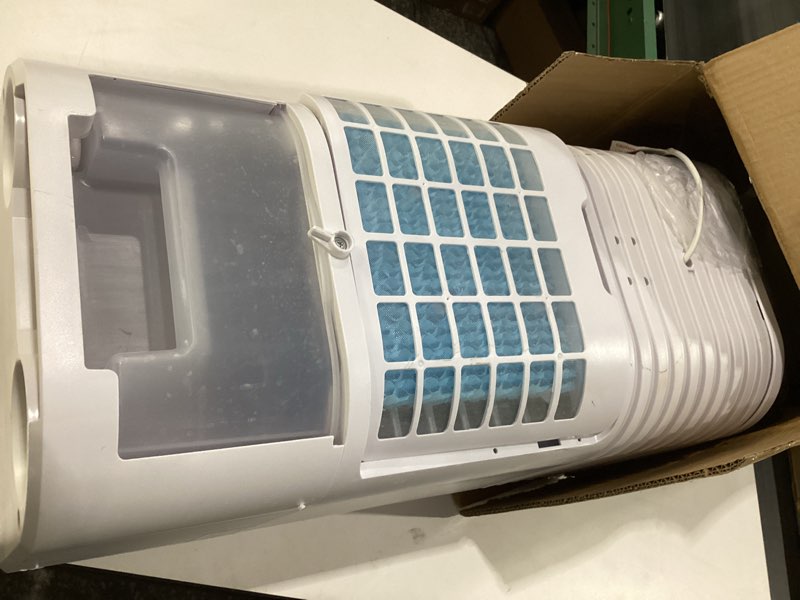 Condition photo showing New/Like New for EUHOMY Portable Air Conditioners 10,000 BTU, 4-in-1 Air Conditioner Portable Up to 450 Sq.Ft. with Cool, Fan, Dehumidifier, Sleep, Portable AC Unit with LED Remote & 24H Timer, Installation Kits 10,000 BTU, NEW, SIMILAR TO STOCK PHOTO, NOT TESTED, AS IS