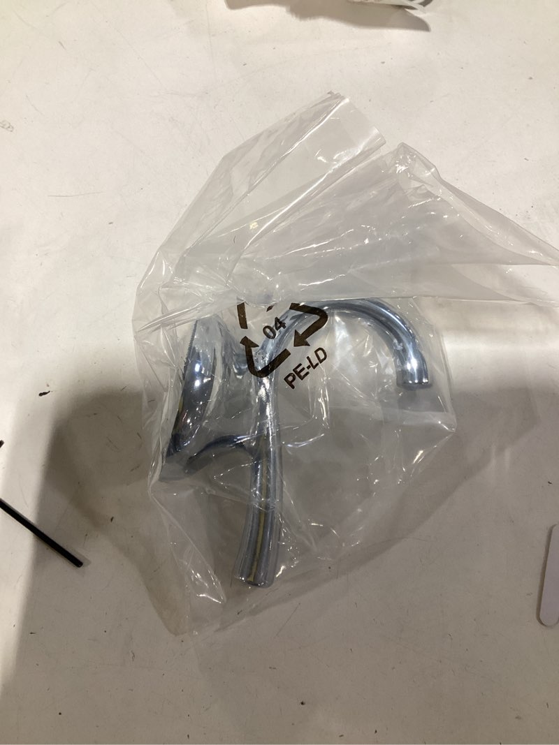 Condition photo showing Good Condition for delta foundations 4.07 in. h x 3.29 in. w x 2.28 in. l chrome silver robe hook