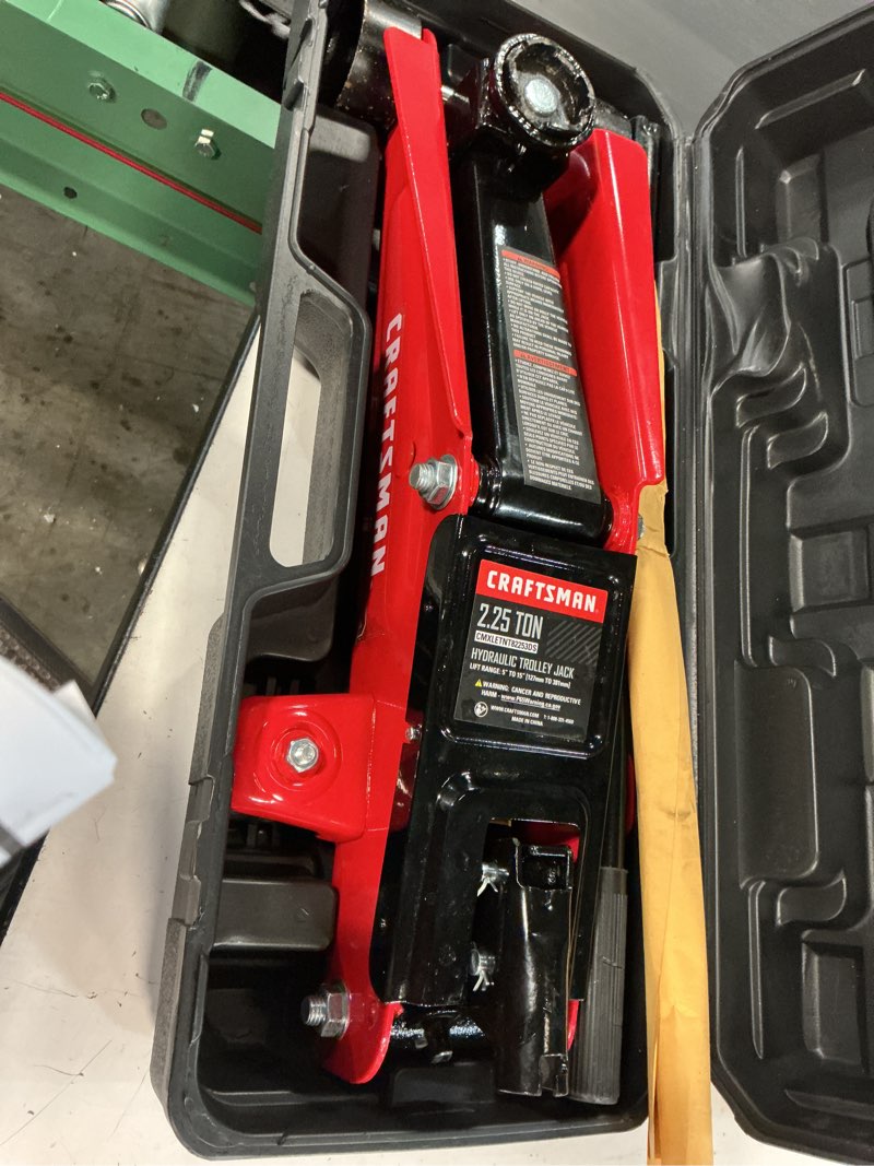 Condition photo showing Good Condition for craftsman black 2.25-ton steel hydraulic trolley jack