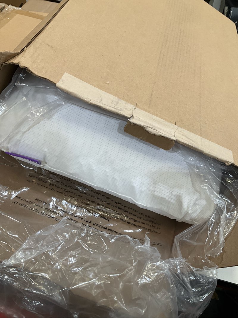 Condition photo showing Good Condition for purple harmony pillow – talalay latex foam cooling pillow for combo or side sleepers, 360º hex gelflex grid for no-pressure support and luxurious weightless feel - standard, medium feel, med height