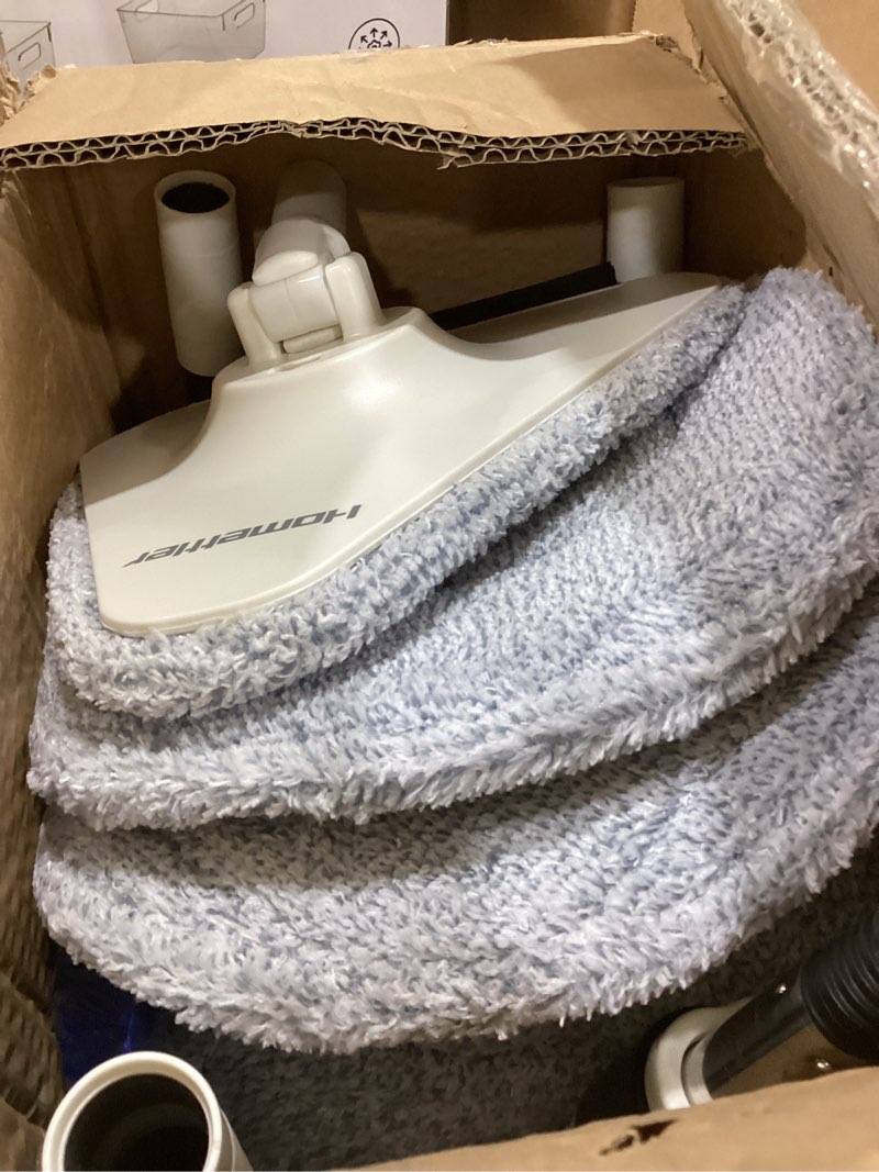 Condition photo showing As Is for HoMettler Mop and Bucket Set, Dual-Tank Clean/Dirty Water Separation, with Triangular Head & 4 Microfiber Pads for Deep-Cleaning Floors, Versatile Mops for Walls Spin Mop with 4 Pads