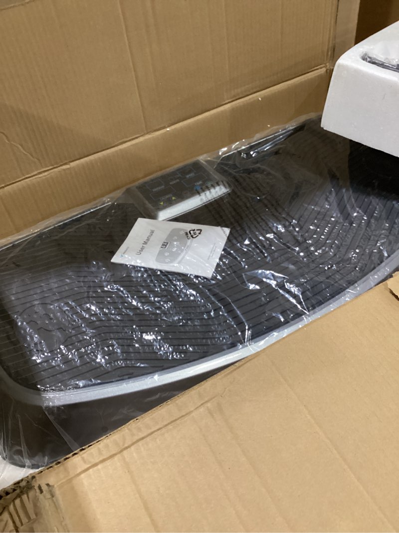 Condition photo showing Good Condition for MERACH Vibration Plate Exercise Machine, 3D & 4D Vibration Plate for Lymphatic Drainage Weight Loss with 2 Tension Ropes, Whole Body Vibration Platform for Women Men, Exercise Equipment for Home 3D-Grey