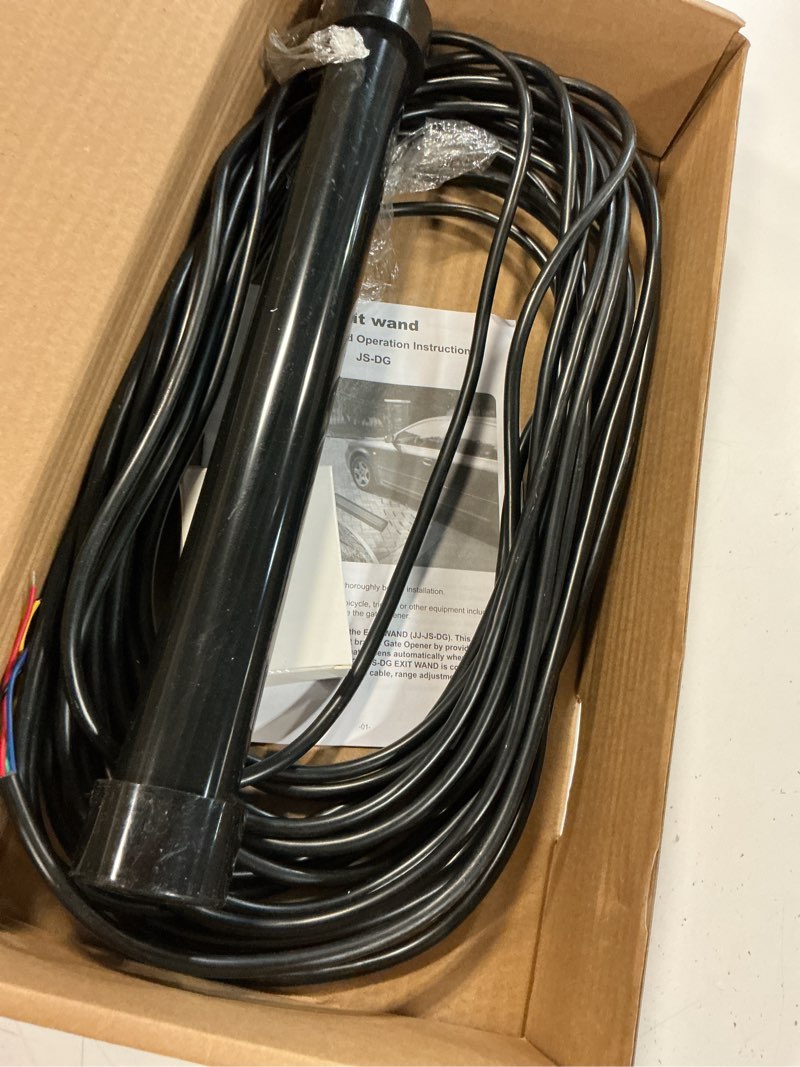 Condition photo showing Good Condition for driveway gate vehicle exit wand sensor with 50 ft cable, automatic gate opener car detector compatible with mighty mule, ghost controls, liftmaster vehicle door opening systems