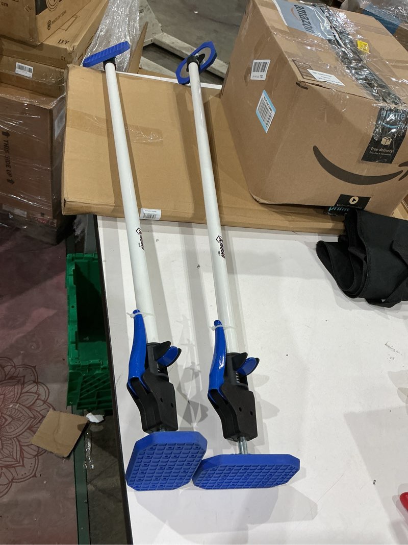 Condition photo showing Good Condition for xinqiao third hand tool 3rd hand support system, premium steel telescoping pole with 180 lb capacity for cabinet jacks for installing cabinets, drywall jack& cargo bars, 42.1 in-74.8 in long, 2 pc 42.1’‘-74.8’‘ 2pc