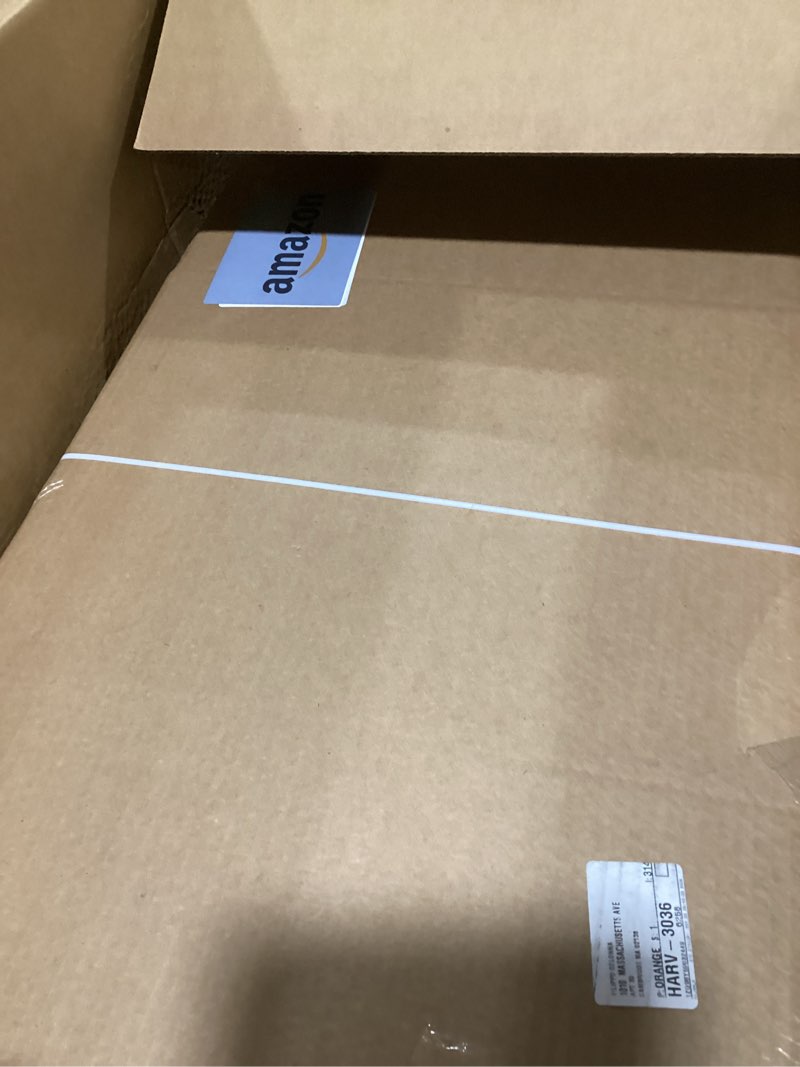 Condition photo showing As Is for amazon basics cardboard moving boxes for packing and shipping, large size, 20" x 20" x 15", brown, 6-pack large, 6-pack