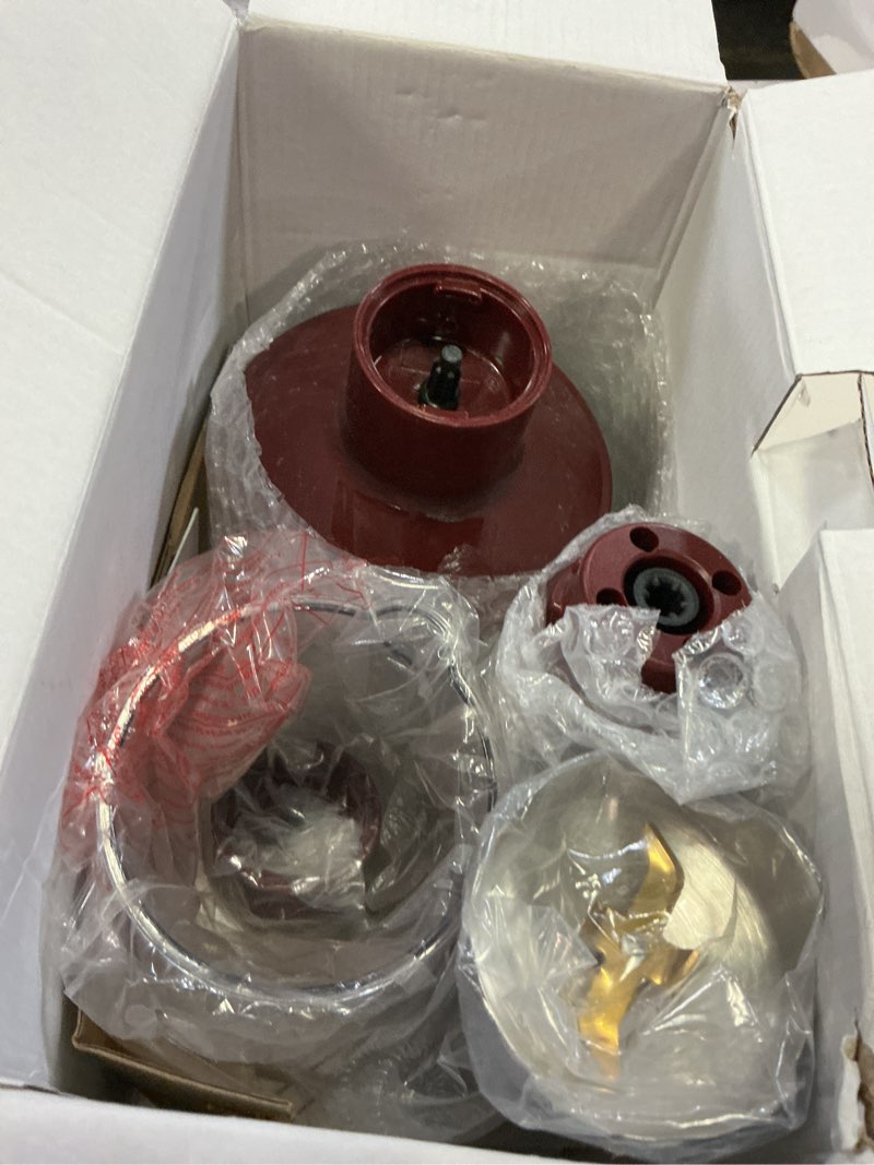 Condition photo showing Good Condition for megawise pro titanium reinforced 5 in1 immersion hand blender, powerful with 80% sharper blades, 12 speed corded blender, including 500ml chopper, 600ml beaker, whisk and milk frother 5 in 1 red