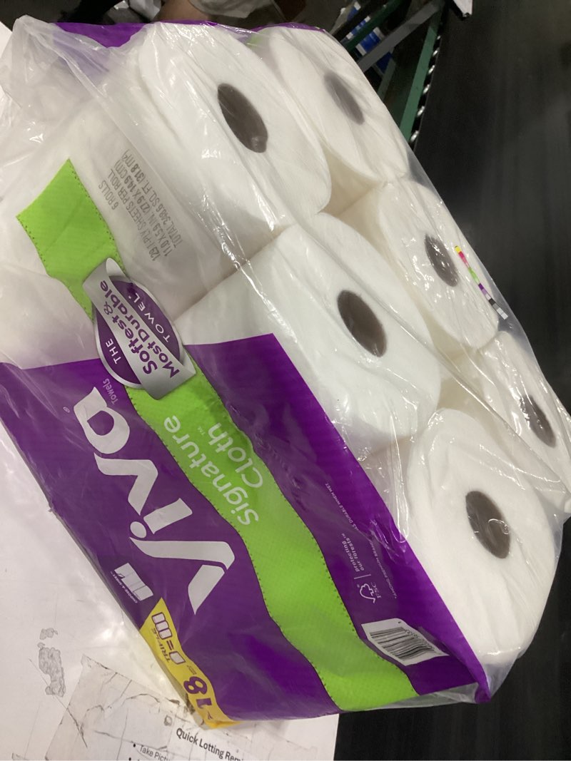 Condition photo showing Good Condition for signature cloth paper towel roll (6-pack-129-sheets per roll)