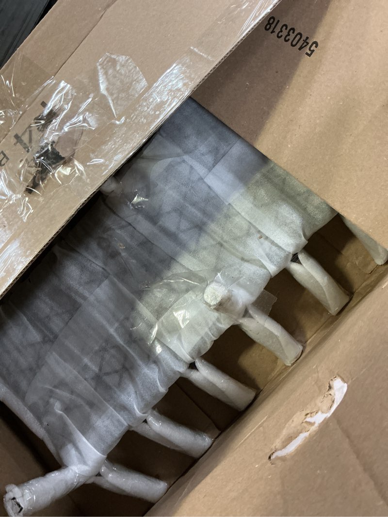 Condition photo showing Good Condition for 24 Inch Fireplace Grate with Ember Retainer,Cast Iron Fireplace Log Grate,Fireplace Log Holder,Heavy Duty Solid Steel Fireplace Wood Holder,Wood Stove Wrought Rack for Indoor Hearth Outdoor Fireplace