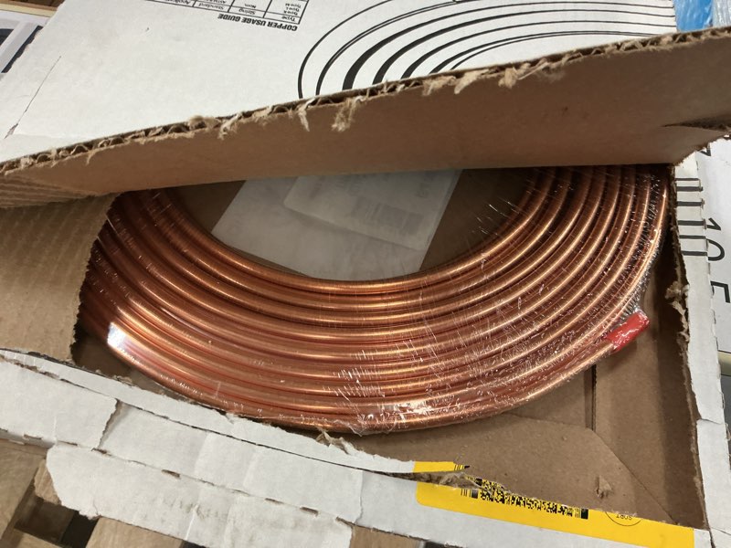 Condition photo showing Good Condition for mueller streamline 1/4-in x 50-ft copper refrigeration tube coil