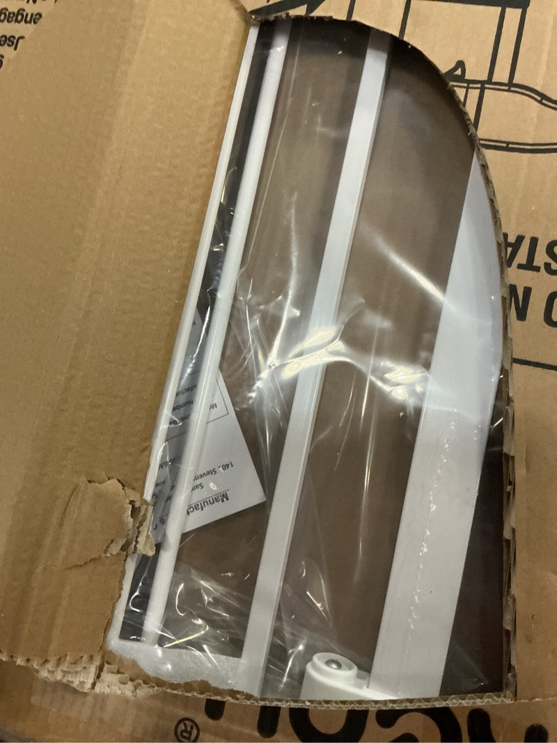 Condition photo showing New/Like New for keny 29"-42.5" baby gate for stairs, auto close safety dog gate, pressure mounted easy walk through pet gate for doorways, durable stair gate, 30" tall, white