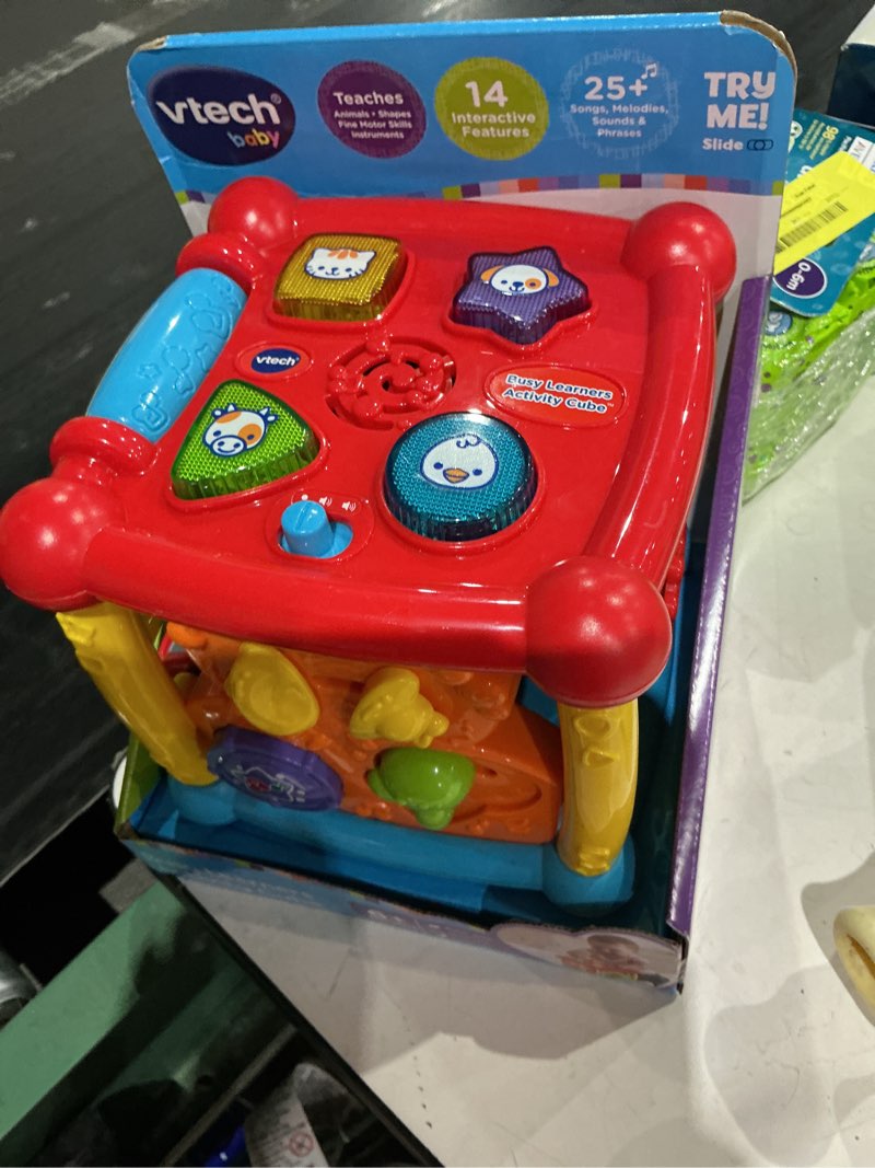 Condition photo showing Good Condition for vtech busy learners activity cube - multi