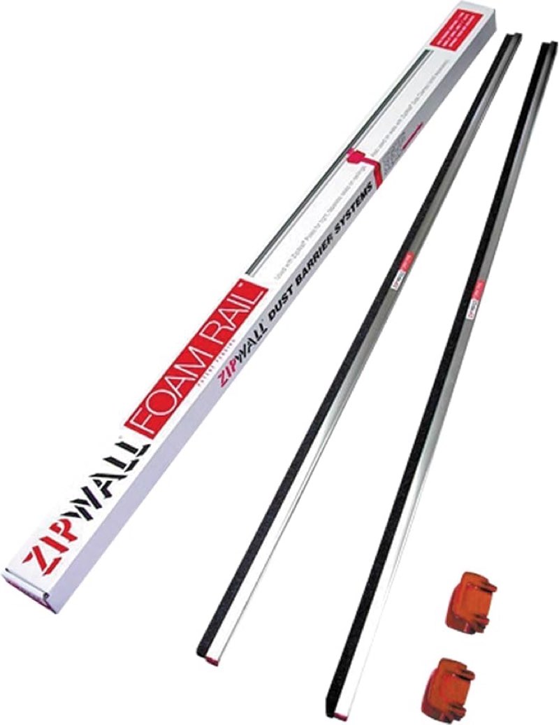 zipwall foamrail 2-pack tapeless seal, fr2 2 pack