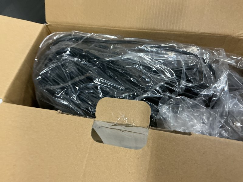 Condition photo showing New/Like New for brightever led outdoor string lights 100ft patio lights with 52 shatterproof st38 vintage edison bulbs, outside hanging light waterproof for porch, deck, garden, backyard, balcony, 2700k dimmable black wire 100ft-warm white