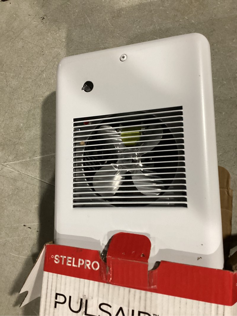 Condition photo showing Good Condition for Stelpro Pulsair Electric Wall Fan Heater – 1500W or 750W / 120V – 17 1/8? H × 14 9/16? W – Ultra-Quiet and Fast Heater – Built-In 2P Thermostat (ARWF1501T2W) – White 120 Volts 1500 Watts