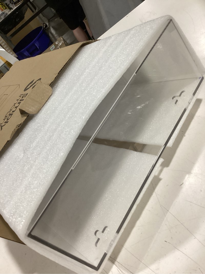 Condition photo showing Good Condition for simplyimagine glove box holder dispenser - double side loaded clear acrylic rack for medical, latex, rubber, nitrile, exam, disposable glove boxes, gloves not included