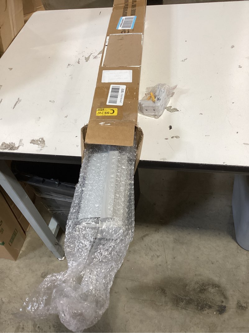 Condition photo showing New/Like New for hestia no drill cordless blackout roller shades screwless waterproof shower window blinds, auto-retraction easy install blind for bathroom/kitchen/office/exterior, grey, 45" w x 54" h 45"w x 54"h harbor mist