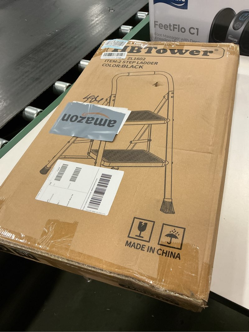 Condition photo showing New/Like New for HBTower 2 Step Ladder, Step Stool for Adults,2 Step Ladder Folding Step Stool with Wide Pedal Ergonomic Design