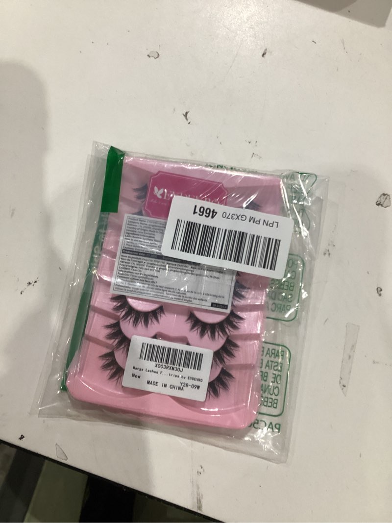 Condition photo showing New/Like New for manga lashes false eyelashes doll dramatic eyelashes anime cosplay japanese style lashes spiky long thick mink eye lash strips by eydevro
