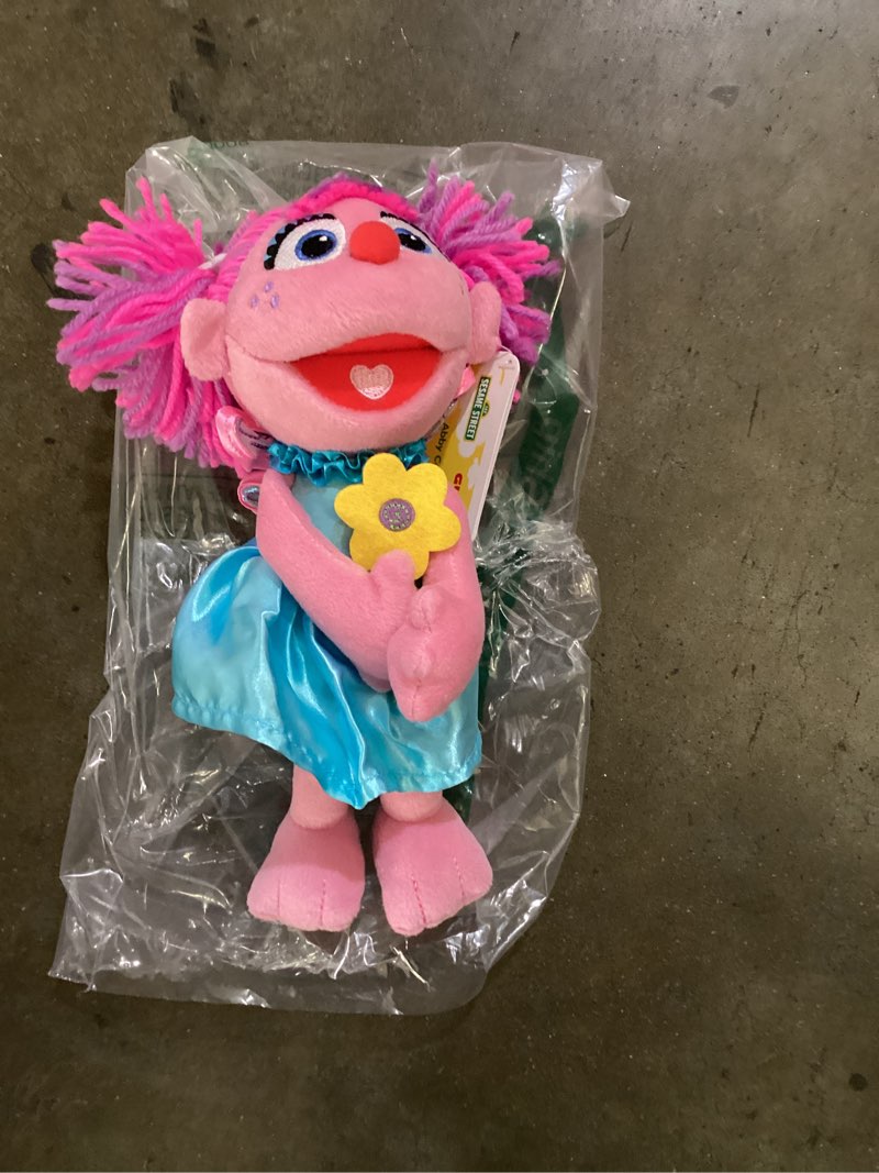 Condition photo showing Good Condition for gund sesame street official abby cadabby muppet plush, premium plush toy for ages 1 & up, pink/blue, 11” official abby cadabby 11"