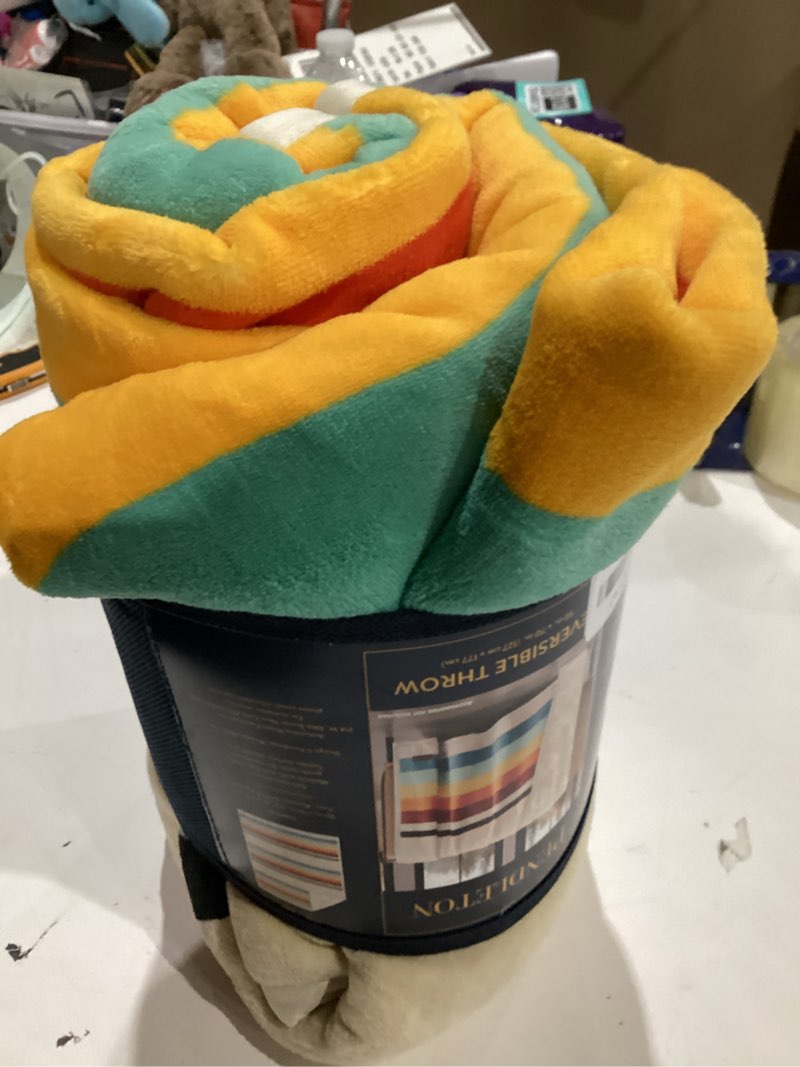 Condition photo showing Good Condition for Pendleton Ultra Soft Sherpa Fleece Plush Throw 50" x 70" (Mount Foraker)