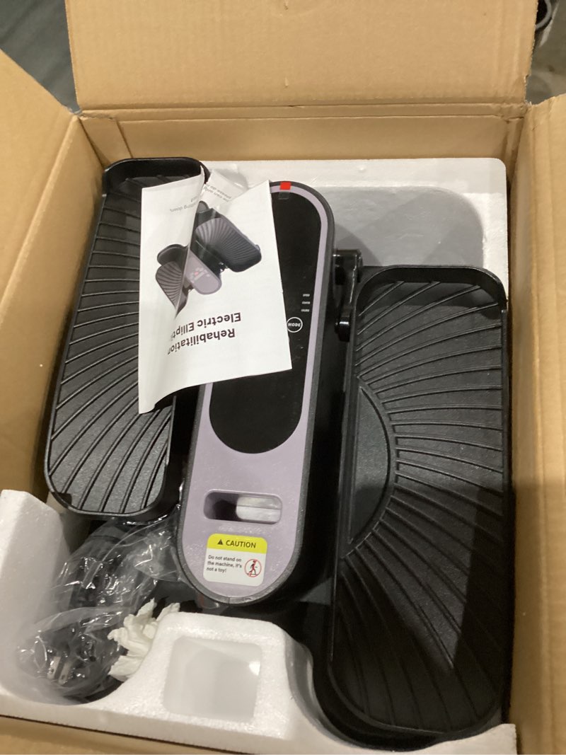 Condition photo showing As Is for Under Desk Elliptical Machine for Senior Mini Elliptical Leg Exerciser with Remote Quiet Portable Electric Seated Foot Pedal Exerciser for Home Office