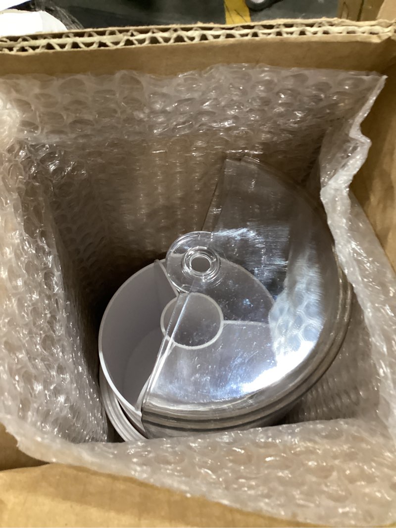 Condition photo showing Good Condition for Toothbrush Holder with Cover 360 Rotating 4 Compartments Bathroom Toothpaste Electric Toothbrush Organizer, White