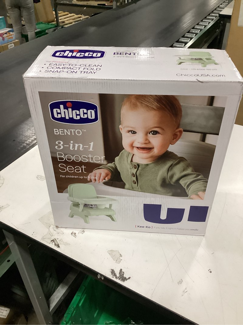 Condition photo showing New/Like New for Chicco Bento 3-in-1 Booster Seat - Sage