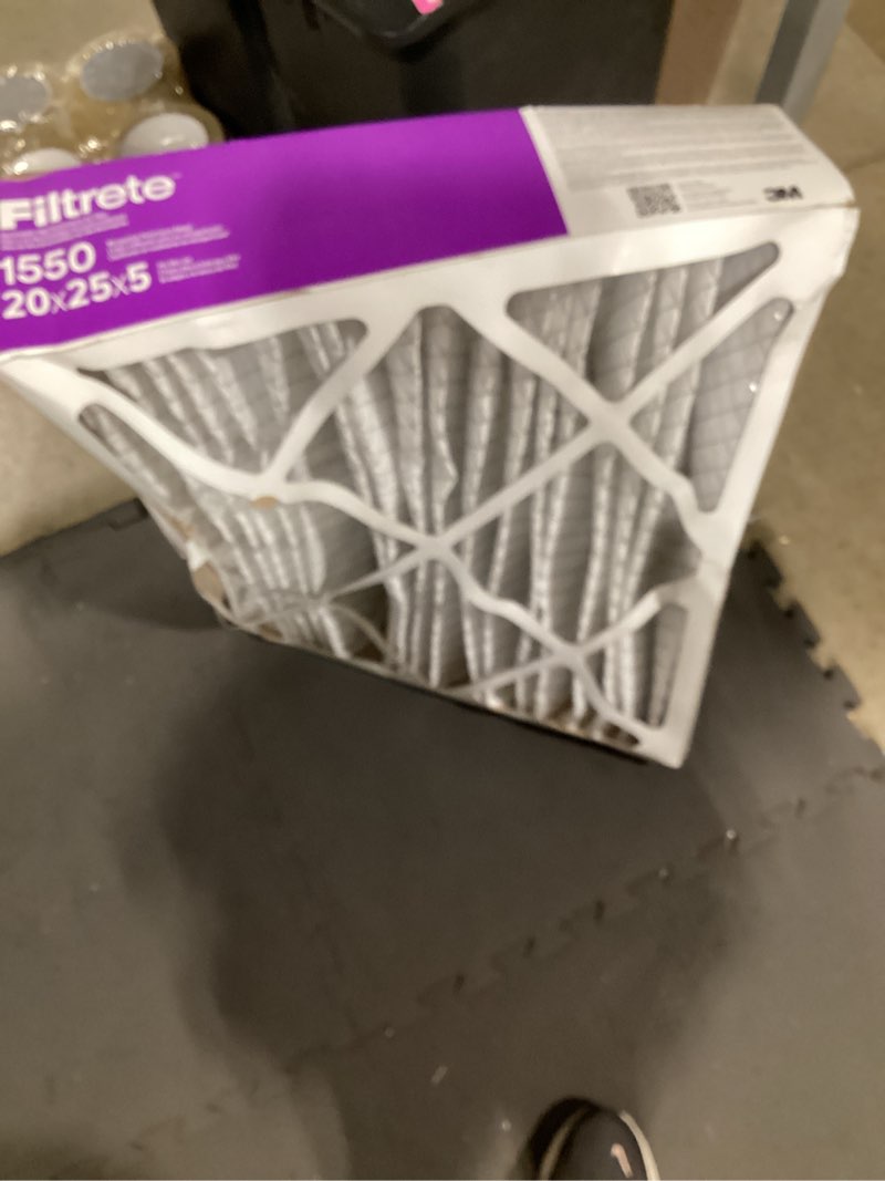 Condition photo showing As Is for filtrete air filter