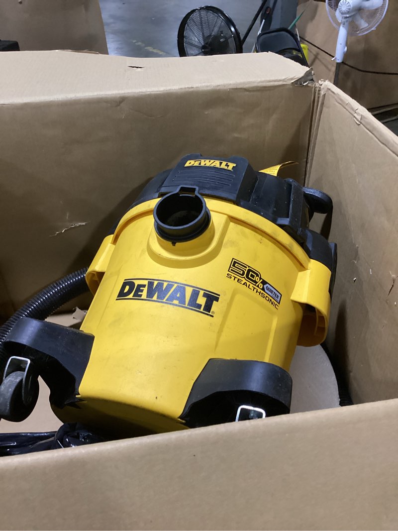 Condition photo showing Good Condition for dewalt wet dry shop vac 5 gallon, stealthsonic ultra quiet shop vacuum wet and dry 4 peak hp, powerful suction wet dry vacuum cleaner, portable vacuum for home, garage, workshop, jobsite, dxv05p-qt 5 gallon (1 dust bag)
