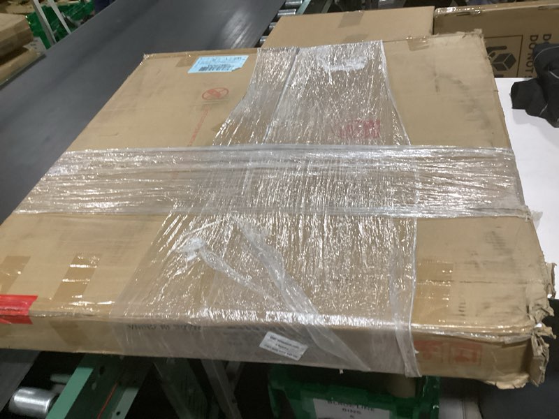 Condition photo showing New/Like New for NSdirect Round Coffee Table,36" Coffee Table for Living Room,2-Tier Rustic Wood Desktop with Storage Shelf Modern Design Home Furniture(Light Walnut) Light Walnut 36 in