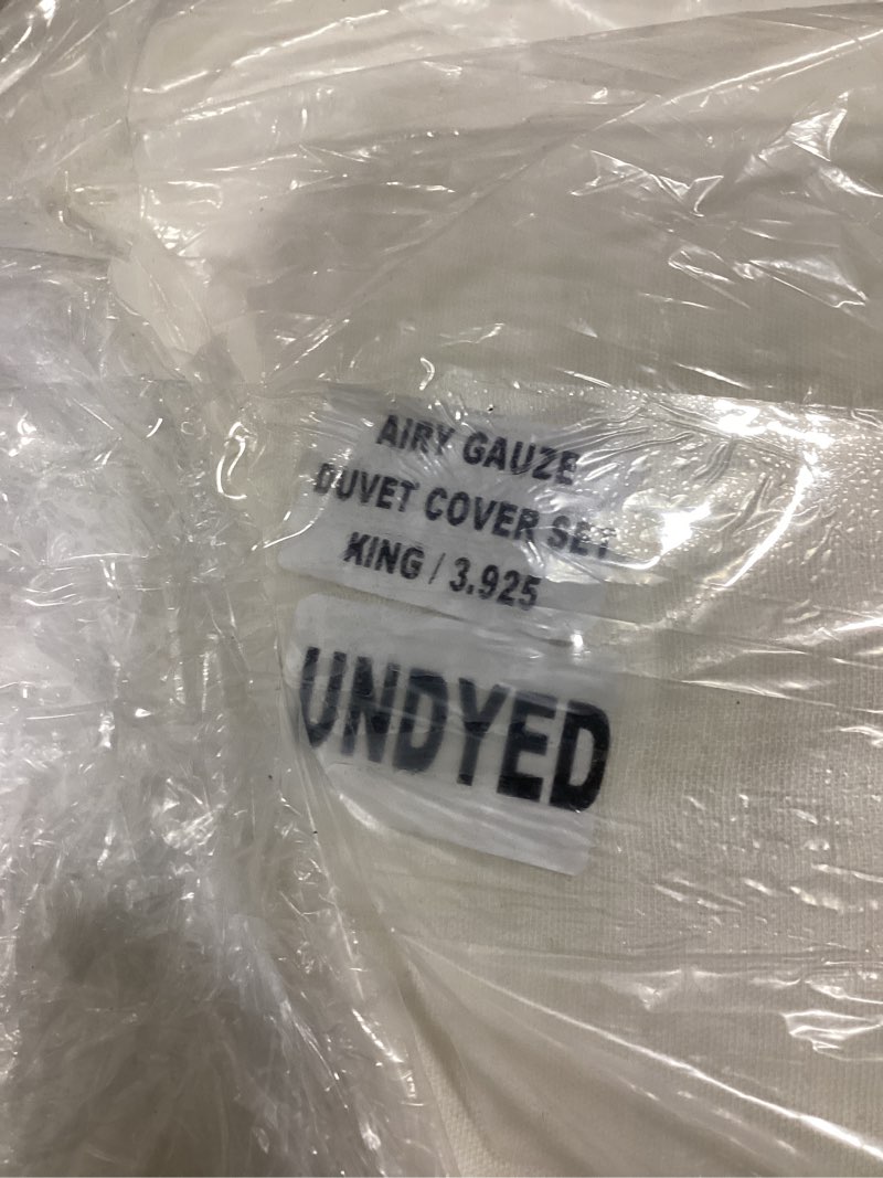 Condition photo showing Good Condition for quince sheet cover set undyed king