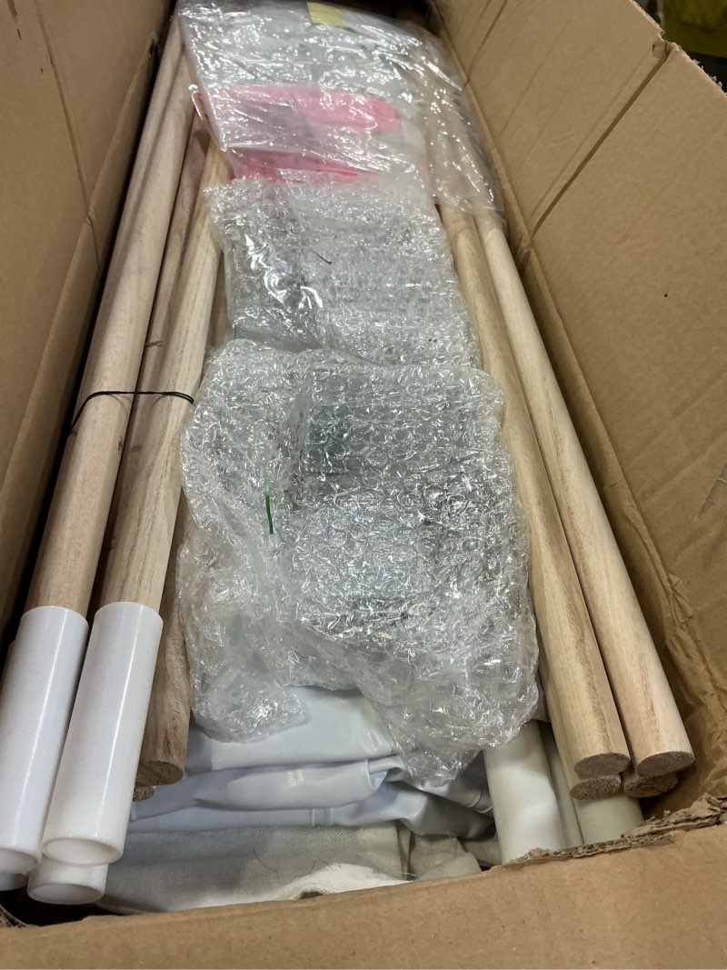 Condition photo showing Good Condition for 2 Pack Kids Teepee Tent with Mattress,Fitted Sheet,Light String,Washable Natural Cotton Toddler Play Tent for Girls Boys Indoor Outdoor Sleepover Slumber Birthday Party(White)