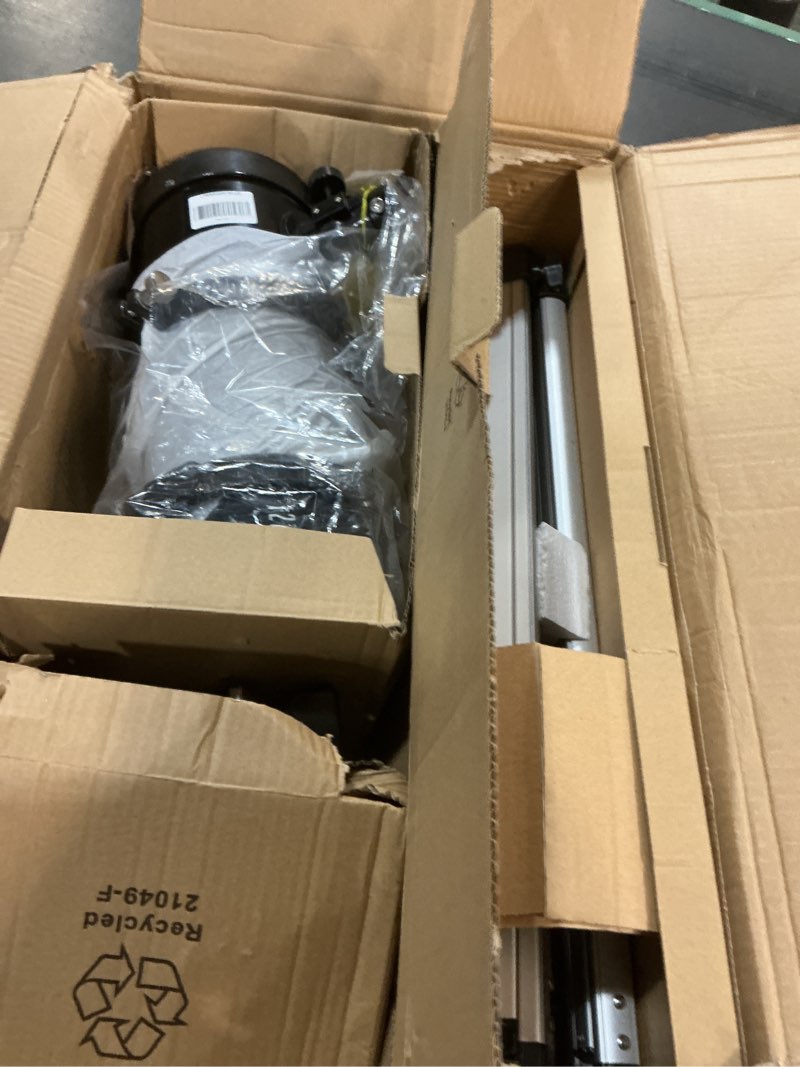 Condition photo showing As Is for Celestron - PowerSeeker 127EQ Telescope - Manual German Equatorial Telescope for Beginners - Compact and Portable - Bonus Astronomy Software Package - 127mm Aperture 127EQ Newtonian Telescope